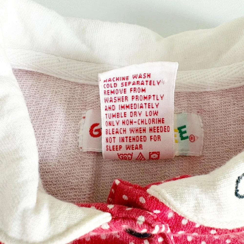 Gymboree Infant Red Polka Dot Hi Ho Sailor French Nautical Romper 1996 Vintage